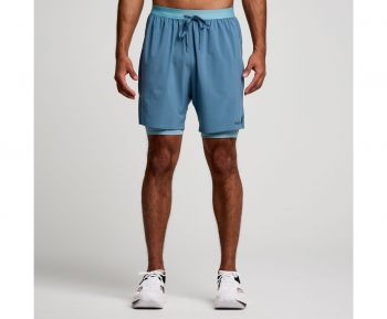 SAUCONY-OUTPACE 7INCH 2IN1 SHORT Men
